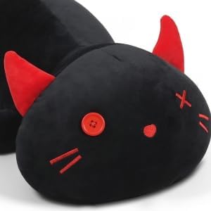 Black Cat Plush Pillow