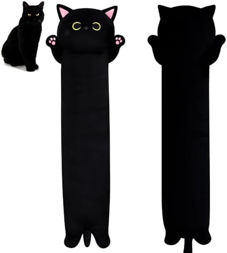 Cute Black Cat Plush Pillow for Parties and Homes