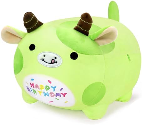 Stuffed Cow Plush Pillow for Kids Gently Pawsitive Gift