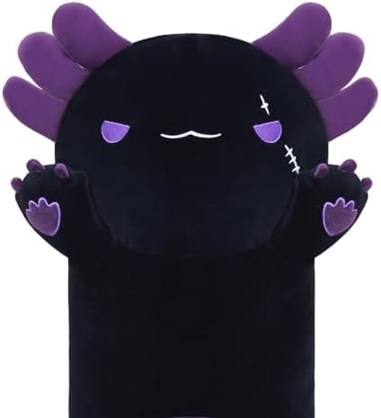 Cute Long Axolotl Plush Pillow for Kids Adults