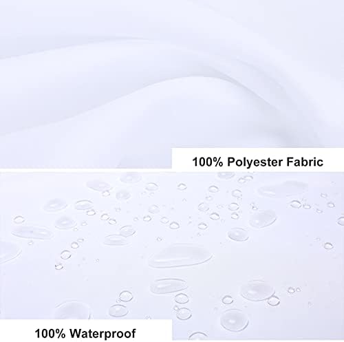 UanMere Buffalo Check Bath Curtain with Hooks for Kids
