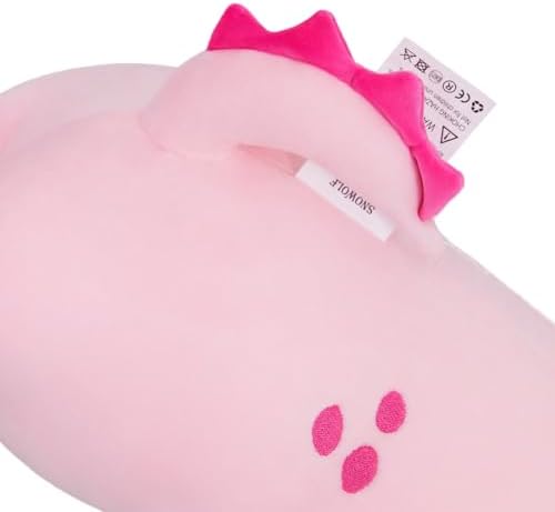 Axolotl Plush Toy - Cute Pink Long Plush Pillow for Kids and Adults