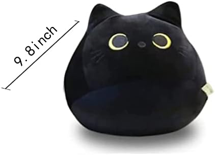 Black Cat Plush Pillow Toy Soft Stuffed Animal for Kids Baby Girls