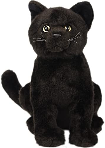 YZXZM Black Cat Plush Pillow 9 Inch Realistic Cute Stuffed Animal