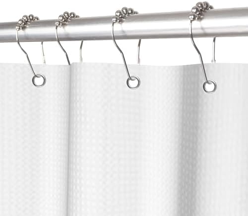 White Boho Shower Curtain Black Dandelions Waffle Shoot Curtains 72x72inches