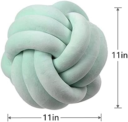 Mint-Knotted Plush Pillow for Kids