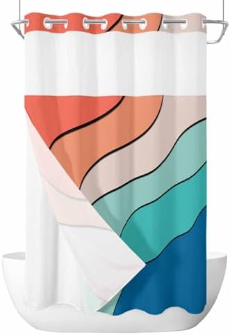 Modern Luxury in the Washroom with Waterproof 36x72-Inch Shower Curtain Set