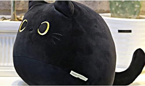 Black Cat Plush Pillow Toy Soft Stuffed Animal for Kids Baby Girls
