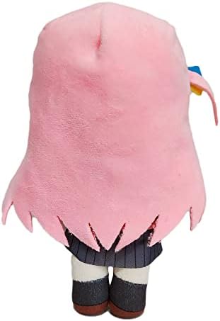 JCvCX Pink Hair Guitar Girl Plush Pillow