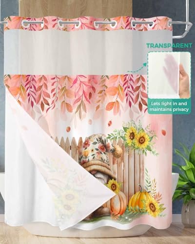 TocaHome Farmhouse Orange Pumpkins Glowing Small World Showers