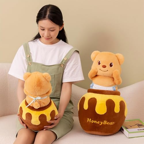 Plush Bear Pillow with Honey Bar Bear Stuffed Animal