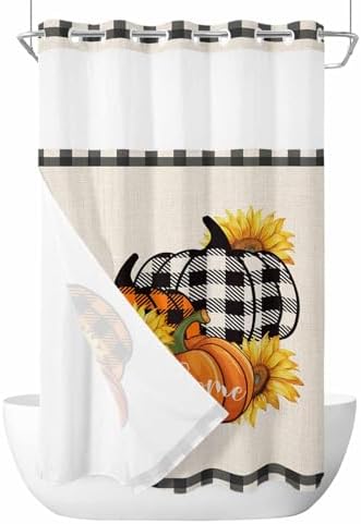 5478 No-Hook Fall Orange Pumpkins Soft Durable Fabric