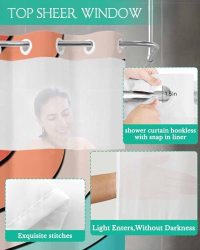 Modern Luxury in the Washroom with Waterproof 36x72-Inch Shower Curtain Set