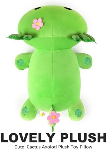 Onsoyours Axolotl Cactus Plush Pillow 19 Inch 1