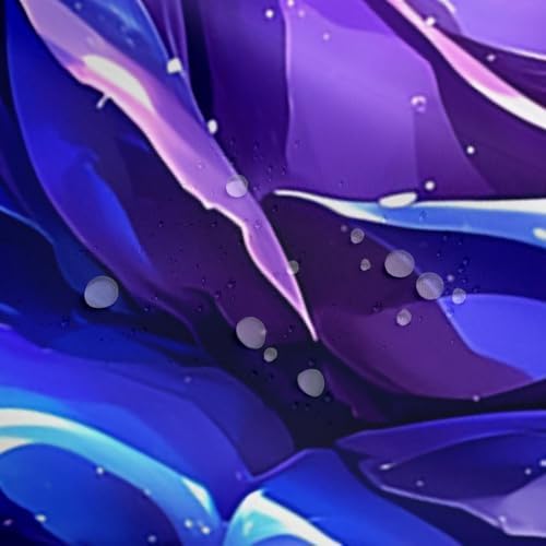 Erosebird Blue Purple Rose Bathroom Curtain Set