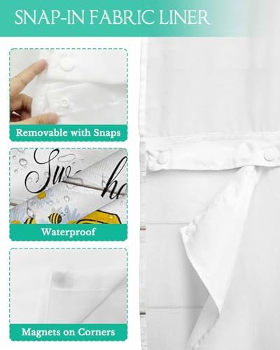 Luxury Absorbent Shower Curtain with Water-Resistant Design