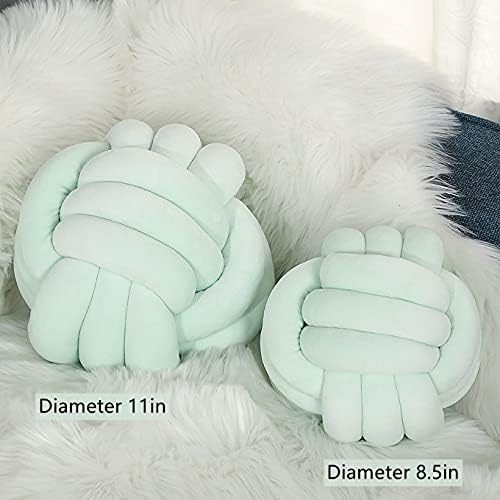 Mint-Knotted Plush Pillow for Kids