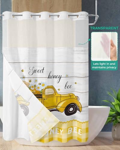 Luxury Absorbent Shower Curtain with Water-Resistant Design