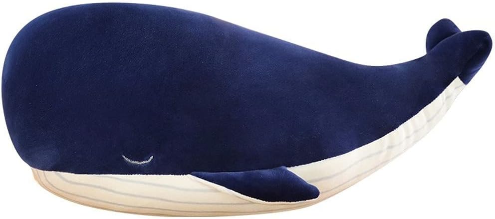 MUPI Whale Plush Pillow Soft Comfy for Kids Adults