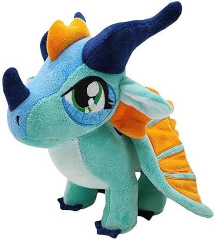 AngelGift Dragon Plush 12 Soft Flying Sky Blue Dragon Pillow Doll