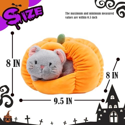 Funny Halloween Cat Pumpkin Playset