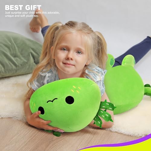 Onsoyours Axolotl Cactus Plush Pillow 19 Inch 1