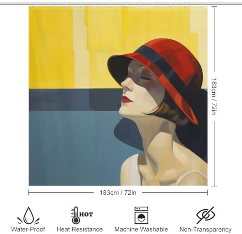 Bho Luxury Bathroom Shower Curtain Set