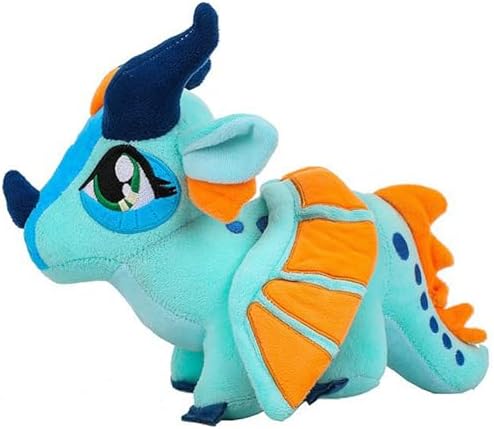 AngelGift Dragon Plush 12 Soft Flying Sky Blue Dragon Pillow Doll