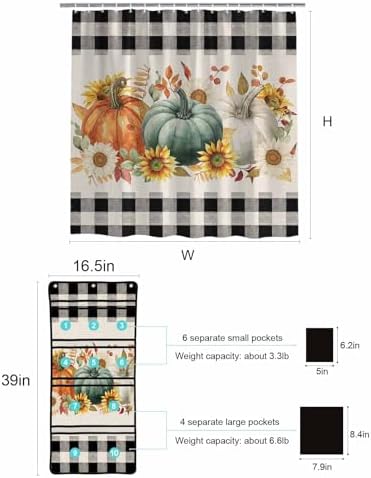 Luxurious Mesh Shower Organizer with 10 Pockets and Waterproof Fabric