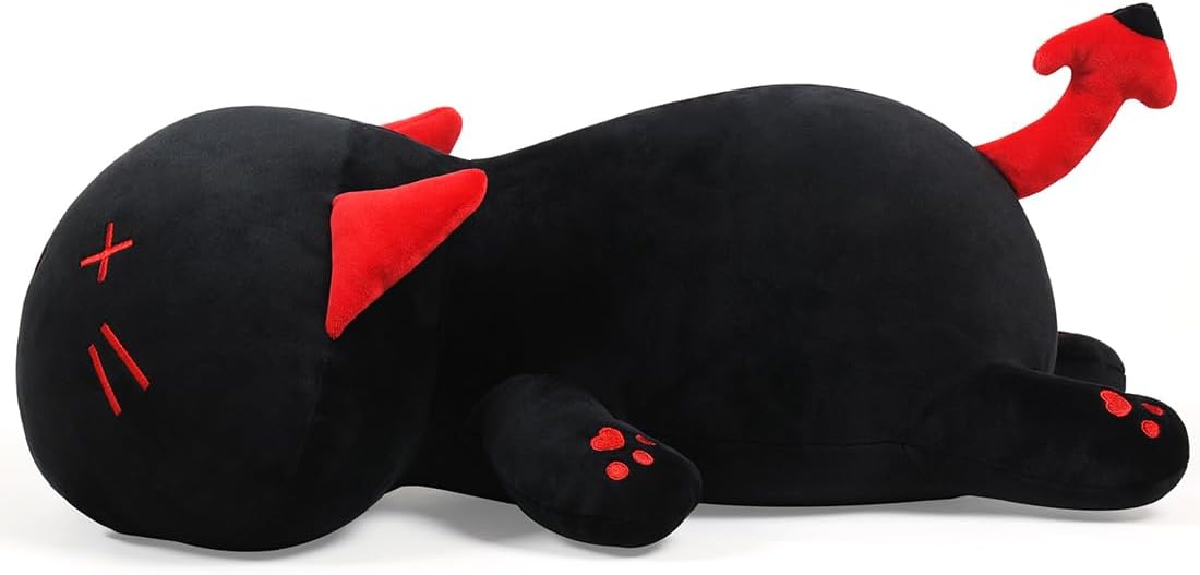 Black Cat Plush Pillow