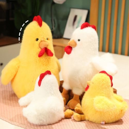 Cute Chicken Plush Pillow Toy 177in White