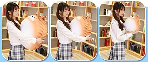 12 Inch Orange Striped Tabby Cat Plush Pillow Stuffed Animal