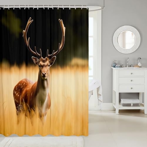 Feelyou Deer Shower Curtain for Kids - Fun and Practical Bath Experience