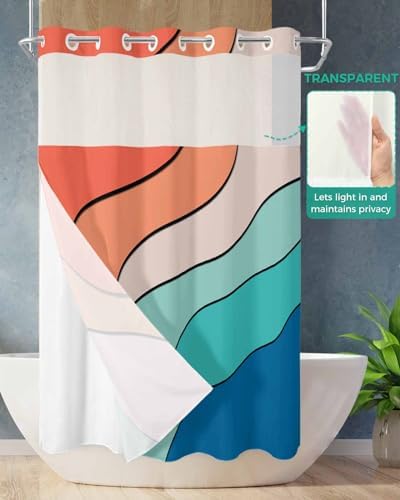 Modern Luxury in the Washroom with Waterproof 36x72-Inch Shower Curtain Set