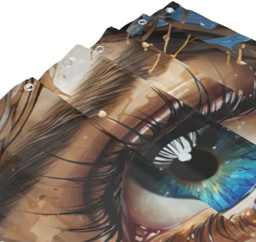 Perfect Blue Eye Shower Curtain for Your Bathroom