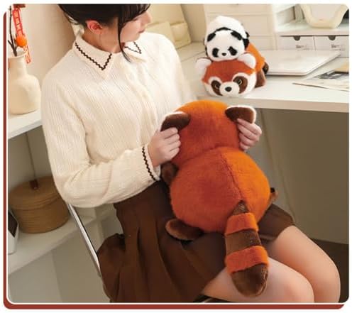 INSTITIZER 2 in 1 Plush Red Panda Pillow Toy
