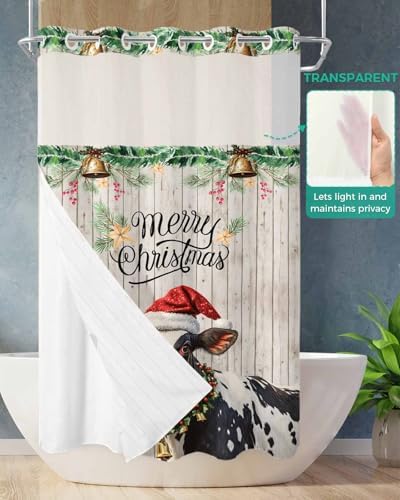 Waterproof Bath curtains with snap-in liner by TocaHome