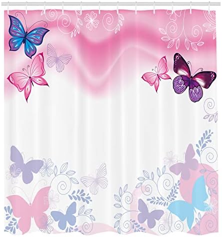 Ambesonne Cartoon Shower Curtain Set