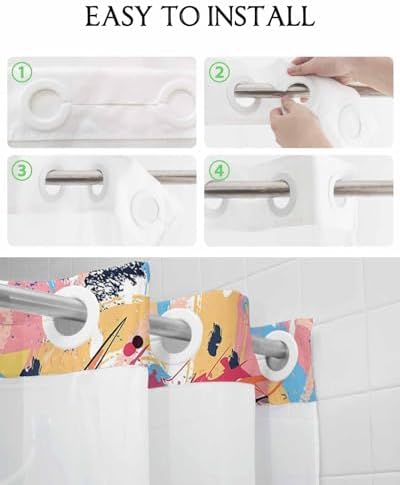 Luxury Bath Temptress No Hook Shower Curtains