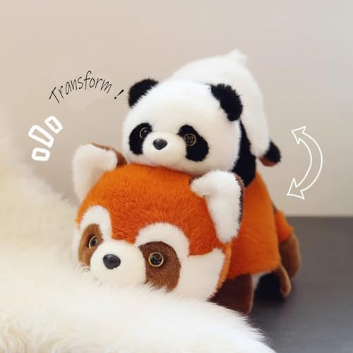 INSTITIZER 2 in 1 Plush Red Panda Pillow Toy