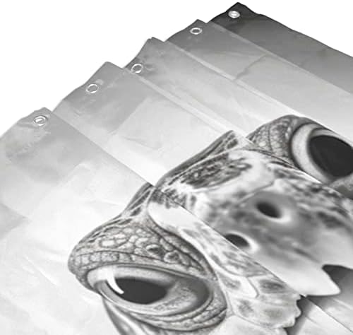 TIFAIR Turtle Animal shower curtain set Boho black white theme waterproof 72x72