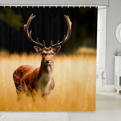 Feelyou Deer Shower Curtain for Kids - Fun and Practical Bath Experience