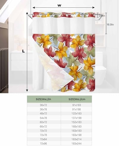 Elegant Functional No-Hook Shower Curtains
