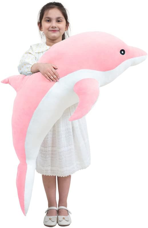 Giant Dolphin Plush Pillow for Kids
