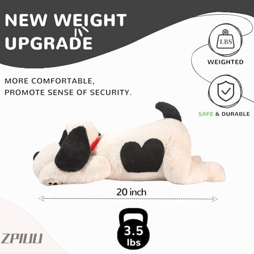 Weighted Plush Dog Pillow Toy