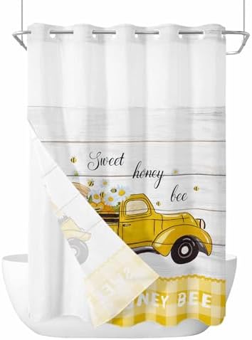 Luxury Absorbent Shower Curtain with Water-Resistant Design