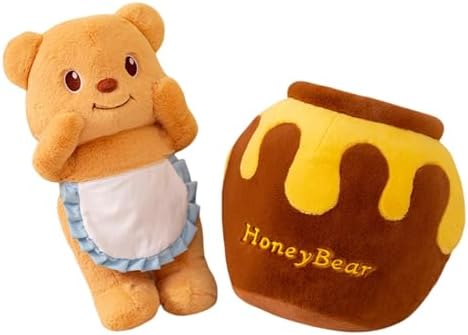 Plush Bear Pillow with Honey Bar Bear Stuffed Animal
