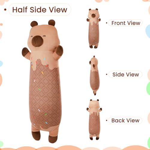 Adorable Fluffy Plush Pillow - Capybara Design