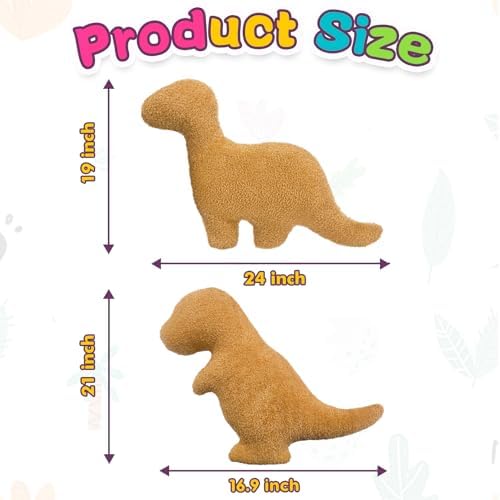 Dino Nuggets Pillow Plush - Super Cute Dinosaur Plush for Kids Adults