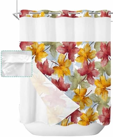 Elegant Functional No-Hook Shower Curtains